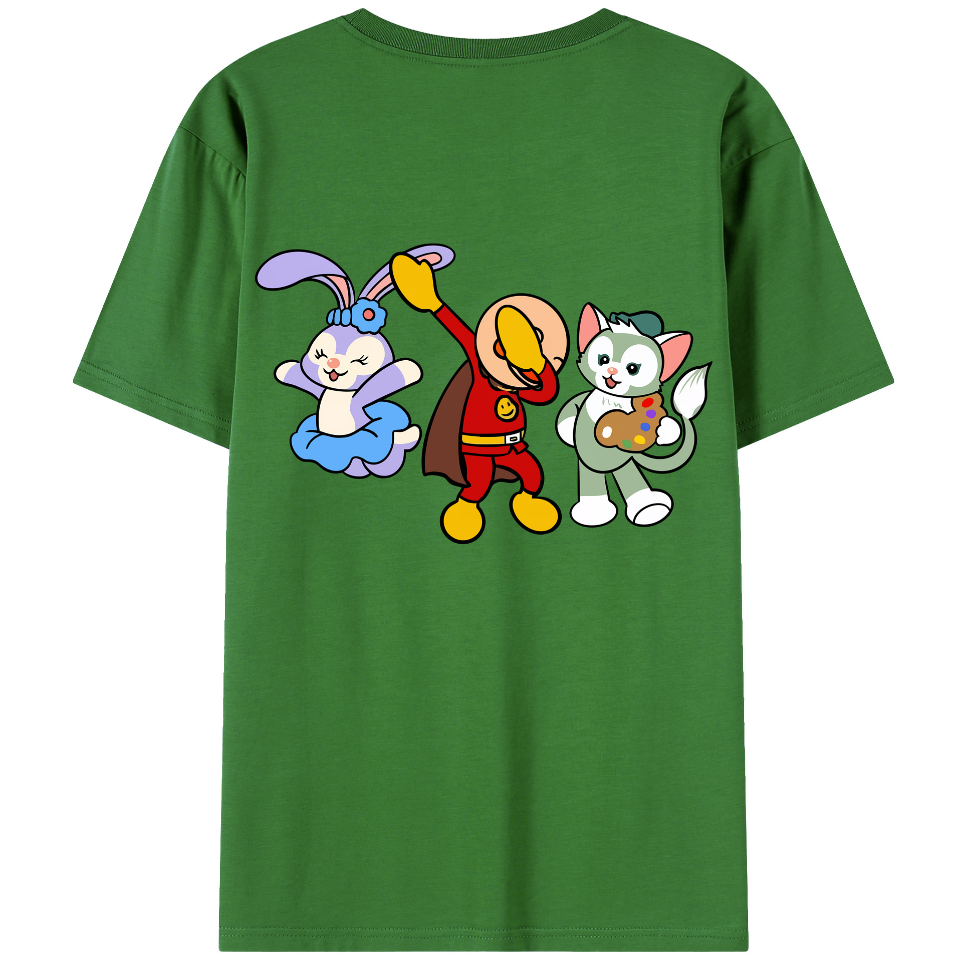 （画像用） アンパンマン Anpanman レディース半袖Tシャツ(バックプリント)